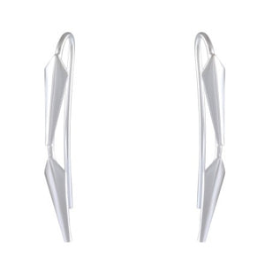 Geometric Elegance Drop earring 925 Sterling Silver - Model 1211-040