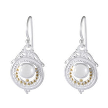 Load image into Gallery viewer, Elegant Filigree Gemstone Drop earring 925 Sterling Silver - Model 1211-044