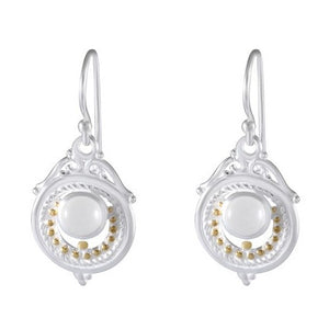 Elegant Filigree Gemstone Drop earring 925 Sterling Silver - Model 1211-044