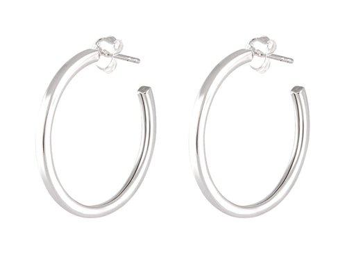 Geometric Linear Silver Earrings - Contemporary Minimalism - Model 1213-021
