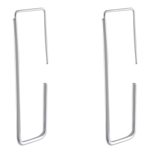 Geometric Linear Silver Earrings - Contemporary Minimalism - Model 1213-022