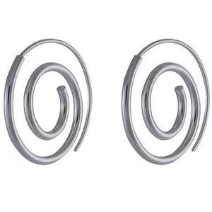 Triple Loop Silver Earrings - Dynamic Fluidity - Model 1213-023