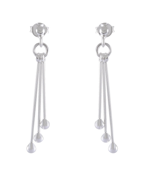 Silver Droplets Cascade | Long Sterling Silver - Model 1214-006