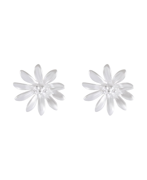 Sterling Silver Daisy Bloom Stud Earrings - Model 1217-011