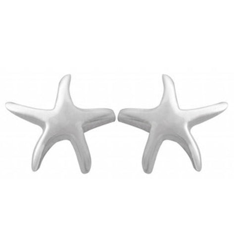 Sterling Silver Starfish Stud Earrings - Model 1217-021