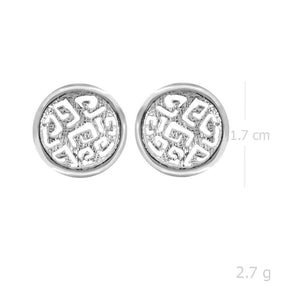 Sterling Silver Celtic Knot Stud Earrings – Intricate Elegance - Model 1217-032
