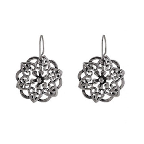 Celtic Knotwork Sterling Silver Star Earrings- Model 1242-008