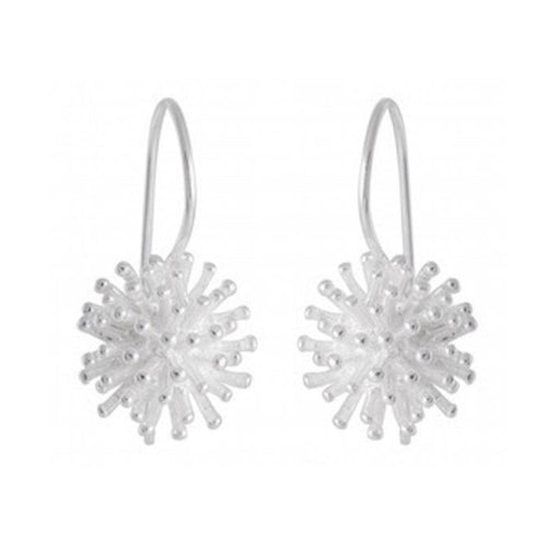 Ocean Whispers: Sterling Silver Coral-Inspired Earrings - Model 1251-003