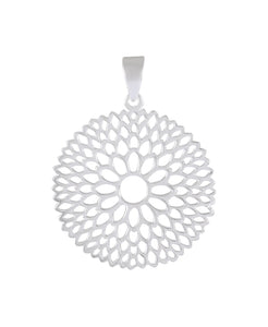 Necklace with Pendant Radiant Mandala Sterling Silver - Model 131-005