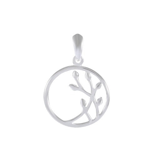 Necklace with Pendant Sylvan Whispers Sterling Silver Circular - Model 131-007