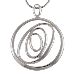 Necklace with Pendant Celestial Orbit Sterling Silver - Model 131-010