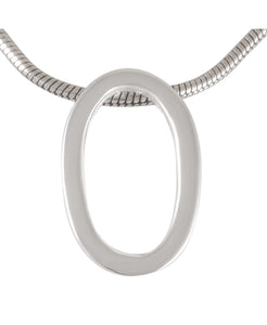 Necklace with Pendant Minimalist Elegance Sterling Silver Loop - Model 131-012