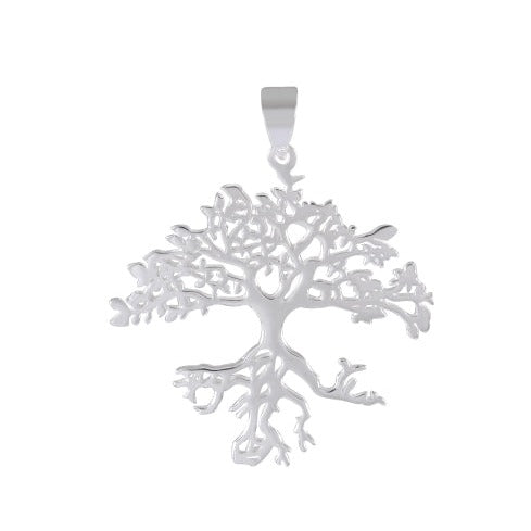 Necklace with Pendant Silver Tree of Serenity - Nature's Harmony - Model 131-071