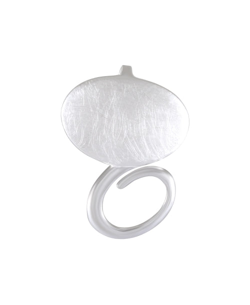 Necklace with Pendant Circular Harmony Sandblasted Sterling Silver Model 135-021