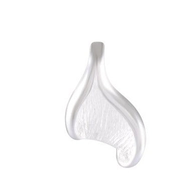 Necklace with Pendant Modern Fluidity Sterling Silver Abstract - Sandblasted Finish - Model 135-033