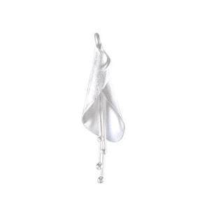 Necklace with Pendant Abstract Elegance Sterling Silver Calla Lily - Sandblasted and Polished - Model 135-044
