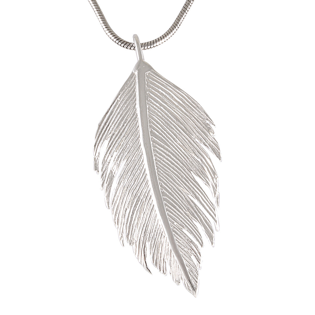 Necklace with Pendant Featherlight Grace Sterling Silver  - Model 135-059