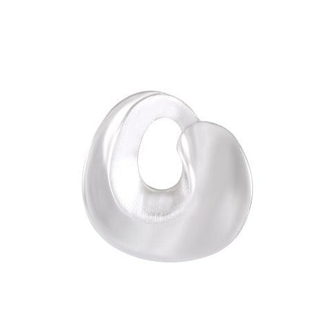 Necklace with Pendant Spiral Shell Sterling Silver Sandblasted  - Model 135-074