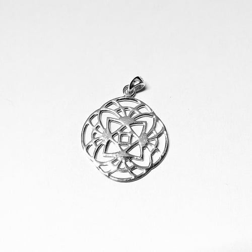 Necklace with Pendant Silver Celtic Knotwork - Intricate Interlace Design, Symbolic - Model 131-089