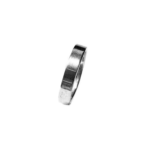 Polished Elegance Broad Band Ring 3mm. 92.5% Sterling Silver - Model 111-136 - Silver Maker Family 