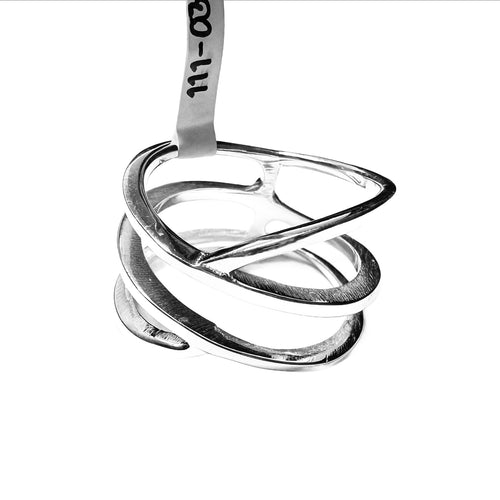 Elegant Infinity Silver Band 92.5% Sterling Silver - Model 111-094 - Silver Maker Family 