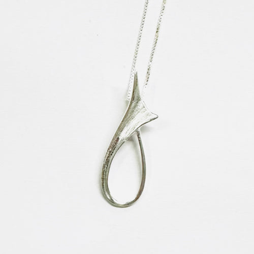 Necklace with Pendant GPT Elegant Whimsy Sterling Silver Drop Modern 135-088