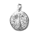 Necklace with Pendant Enchanted Garden" Sterling Silver - Floral Elegance Collection - Model 131-094